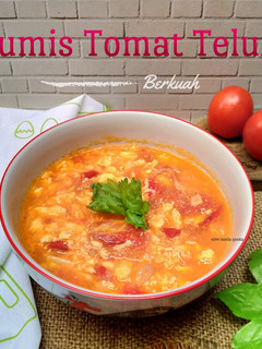 Foto resep Tumis tomat telur berkuah