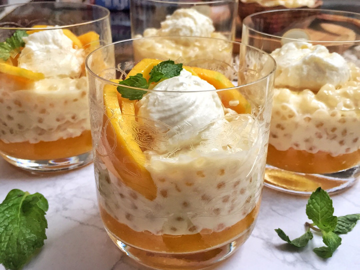 Resep Sago Mango Pudding Anti Gagal