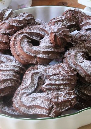 Zdjęcie przepisu Czekoladowe pączki.