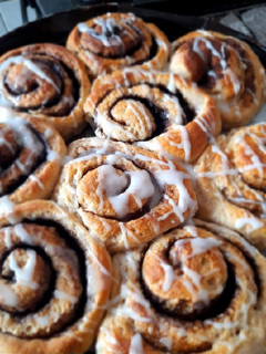 Una foto de Rolls de Canela integral