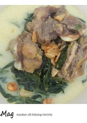 Foto resep Gulai daun Singkong iga sapi