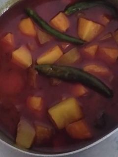 আলু পেঁপে কারি (aloo pepe curry recipe in Bengali) রেসিপির প্রধান ছবি