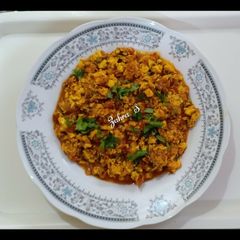 A picture of Dhaba style Paneer Bhurji.