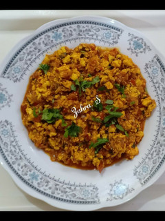 A picture of Dhaba style Paneer Bhurji.