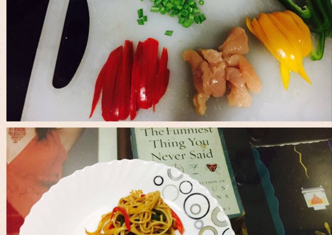 Restaurant style chicken noodles
