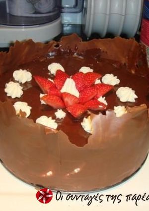 Φωτογραφία της συνταγής Chocolate and red fruit gateau
