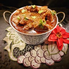A picture of Hyderabadi Beef Masalah.
