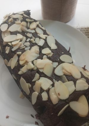 Foto resep Brownies Almond Simple