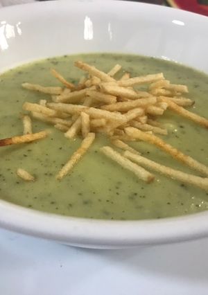 Una foto de Crema de calabacín