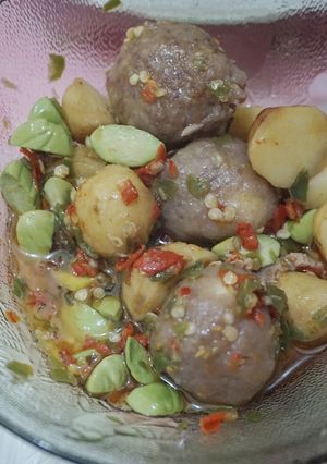 Foto resep Sambalado Bola Daging Pete & Kentang