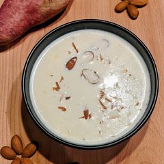 A picture of Almond sweet potato kheer.