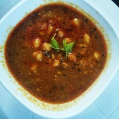 A picture of Aalu chhole ki sabji.