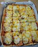 Pizza casera de verduras