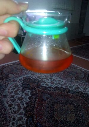 عکسی از دستور دم کردن زعفران