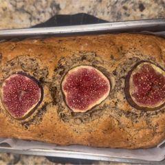 Fresh Fig & Dark Chocolate Banana Bread A picture of Fresh Fig & Dark Chocolate Banana Bread.