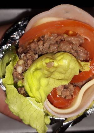 Una foto de Wrap de lechuga