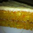 Pastel de zanahoria con crema de queso