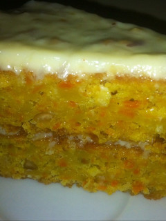 Una foto de Pastel de zanahoria con crema de queso