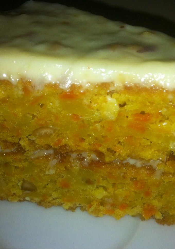 Una foto de Pastel de zanahoria con crema de queso