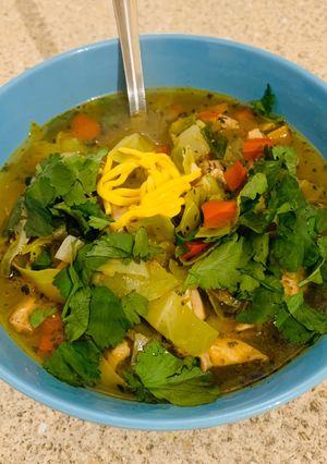 A picture of Chicken Noodle Broth.