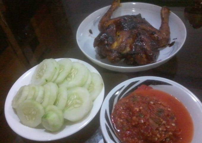 Ayam bakar sambal dadakan