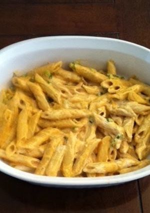 Una foto de Rigatoni a la crema