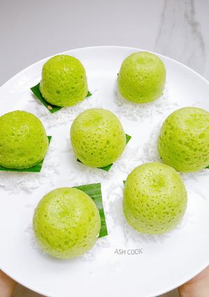Foto resep Apem Kukus Tape Pandan Wijen