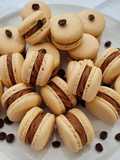 Kávés-tejcsokis ganache macaronba ☕️🍫