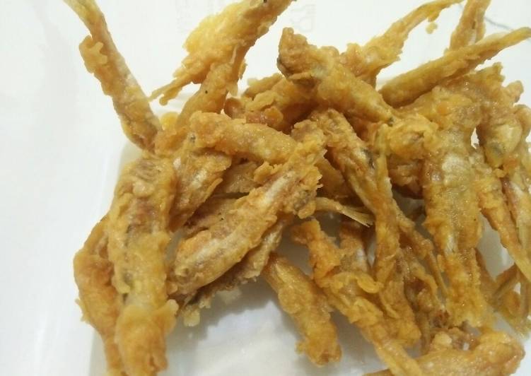 Teri Basah goreng tepung kriuk"