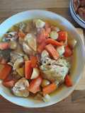 Tajine de poulet aux légumes printaniers