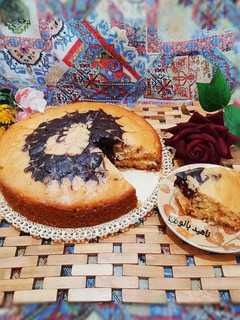 عکسی از دستور کیک عصرانه کشمشی گردویی 🥧