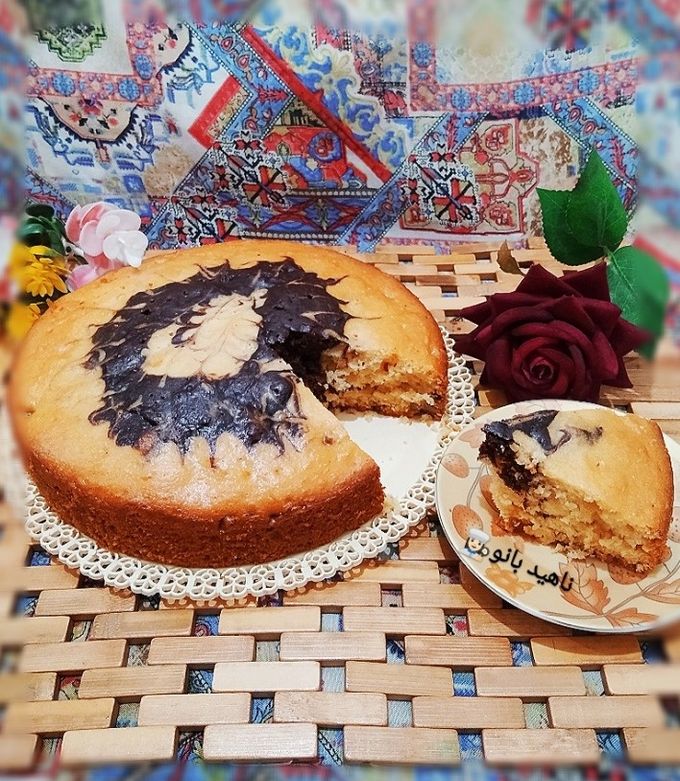 عکسی از دستور کیک عصرانه کشمشی گردویی 🥧