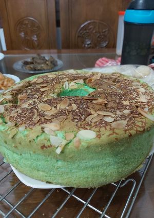 Foto resep Chiffon Pandan Putih Telur lembutnya pooll no bau telur
