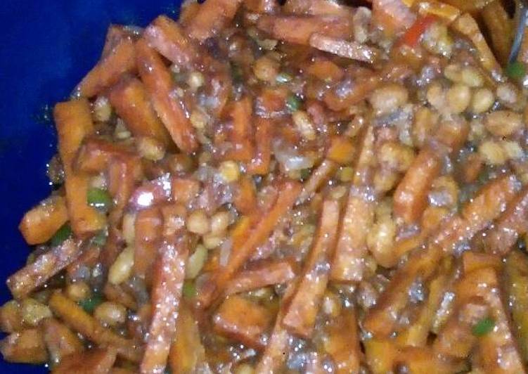 Recipe of Homemade Carrot and chillies salad