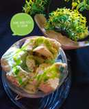 Homemade pista ice cream