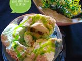 Homemade pista ice cream