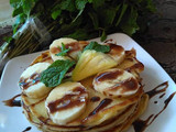 Pancake banana chocolate