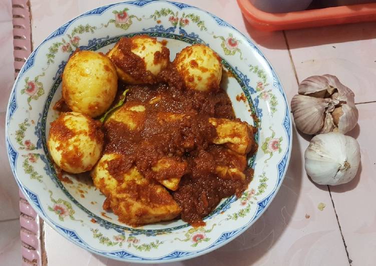 Tahu Telur Bumbu Bali 🥚🌶?