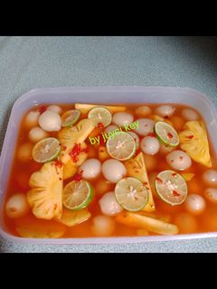 Foto resep Manisan rambutan nanas