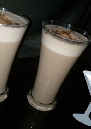A picture of Milo and Banana milkshake.