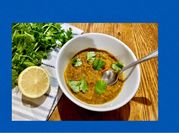 A picture of red lentil vegetarian