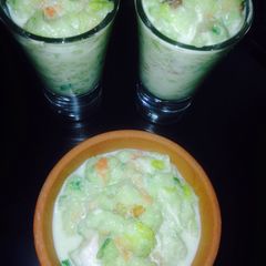 A picture of Custard rabdi with poha.