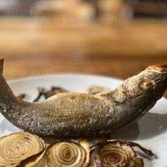 A picture of #CookEveryPart Crispy whole seabass fish in air-fryer (energy-saving ⚡️).