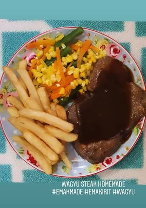 Foto resep Steak Wagyu saus Barbeque