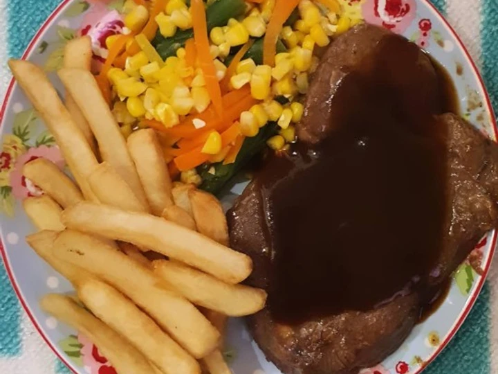 Langkah Gampang Membuat Resep Steak Wagyu saus Barbeque yang Menggugah Selera Anti Ribet, Sempurna