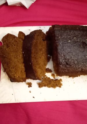A picture of Ginger cake loaf 🍞. Airfryer.