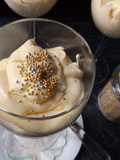 Copas de mousse de vainilla