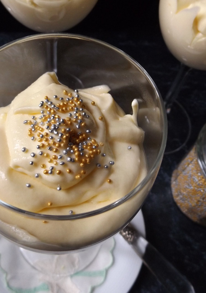 Una foto de Copas de mousse de vainilla