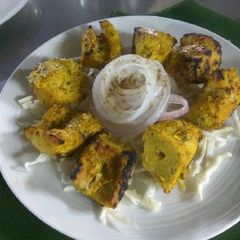 A picture of Tandoori fish tikka.