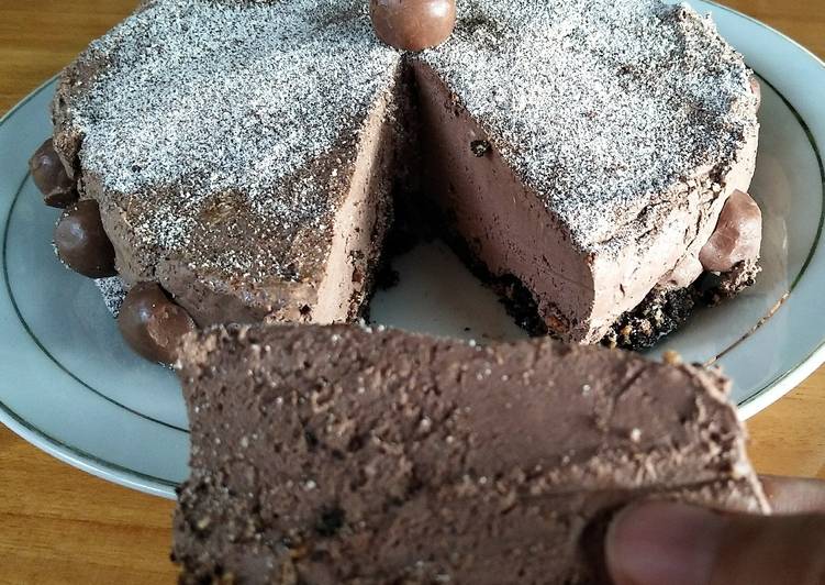 Resep Choco cheesecake (tanpa oven tanpa kukus), Enak